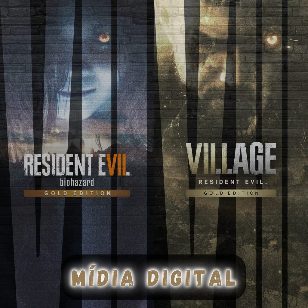 RESIDENT EVIL 7 GOLD EDITION + VILLAGE GOLD EDITION (PS4 OU PS5) MÍDIA DIGITAL