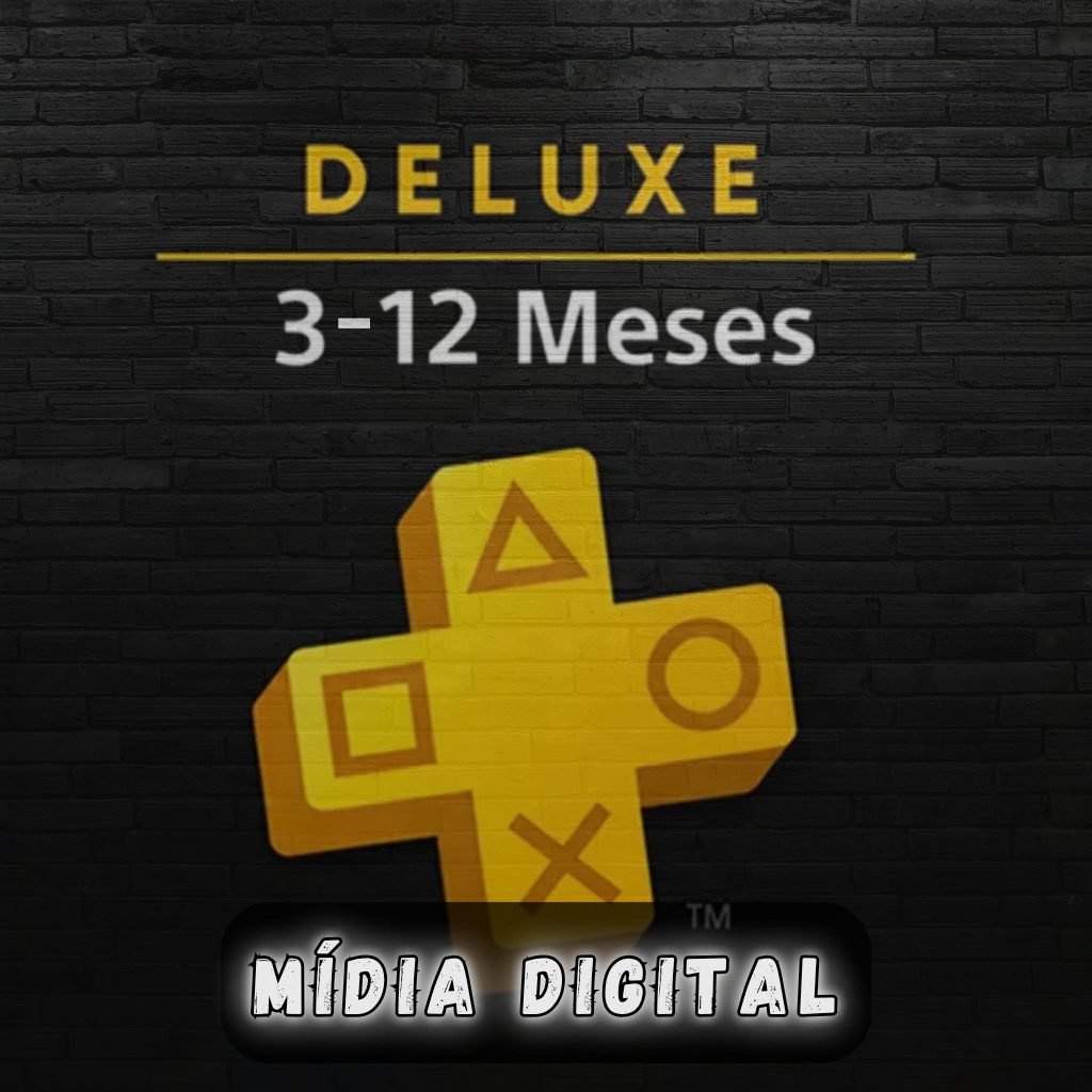 PS PLUS DELUXE 3 OU 12 MESES (PS4 OU PS5) MÍDIA DIGITAL