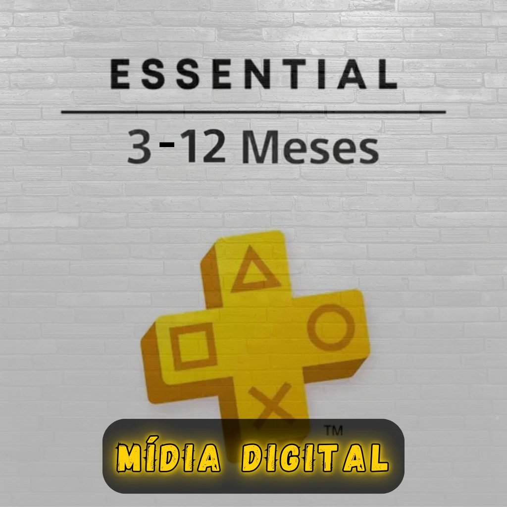 PS PLUS ESSENTIAL 3 OU 12 MESES (PS4 OU PS5) MÍDIA DIGITAL